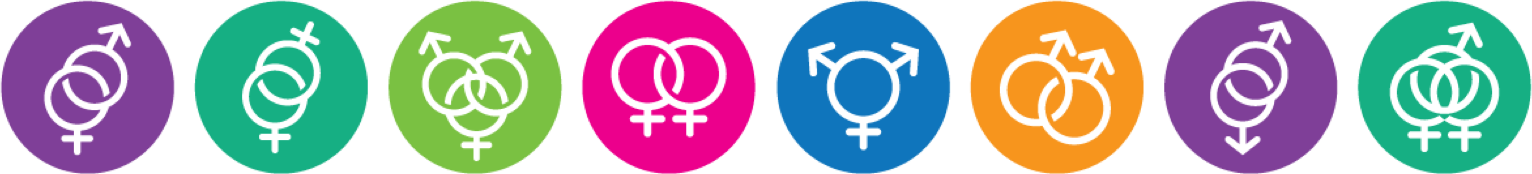 icons showing symbols for various sexual identities.