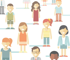 illustrated people representing diversity